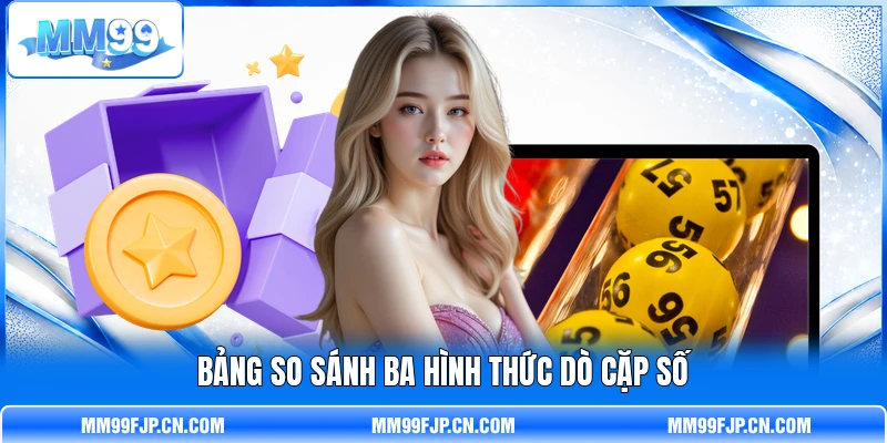 Bảng so sánh ba hình thức dò cặp số Bảng so sánh ba hình thức dò cặp số