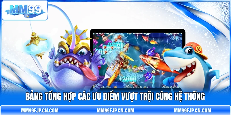 Bảng tổng hợp các ưu điểm vượt trội cùng hệ thống Bảng tổng hợp các ưu điểm vượt trội cùng hệ thống