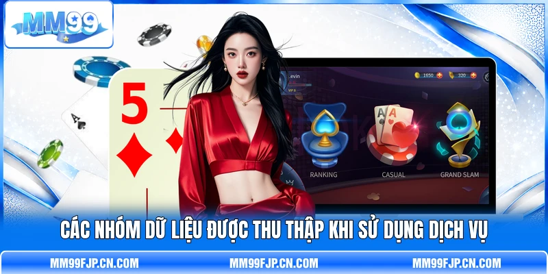 Các nhóm dữ liệu được thu thập khi sử dụng dịch vụ Các nhóm dữ liệu được thu thập khi sử dụng dịch vụ