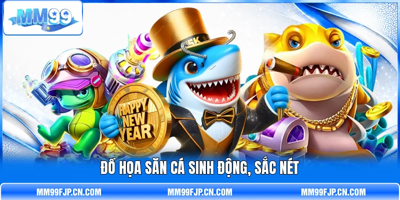 Đồ họa săn cá sinh động, sắc nét