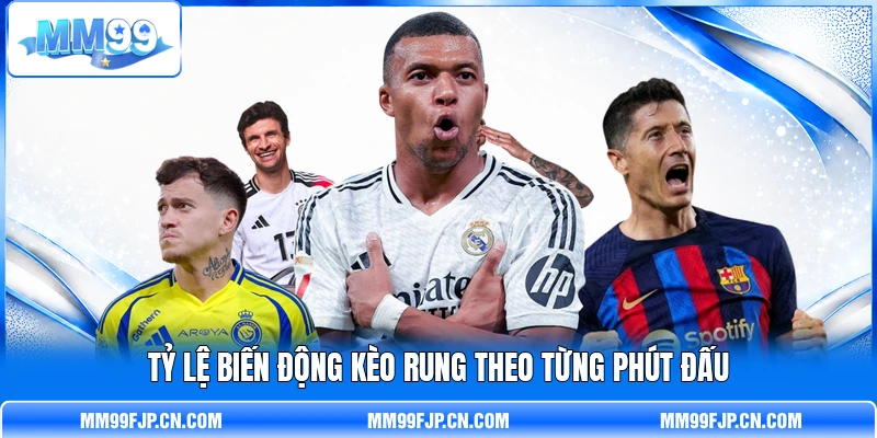 Tỷ lệ biến động kèo rung theo từng phút đấu Tỷ lệ biến động kèo rung theo từng phút đấu
